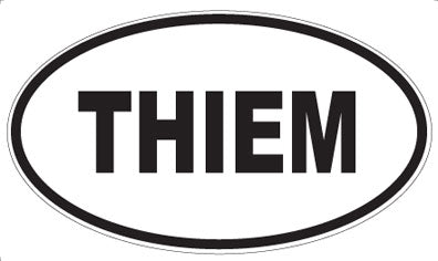 THIEM - Oval Sticker