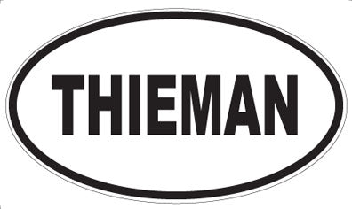 THIEMAN - Oval Sticker