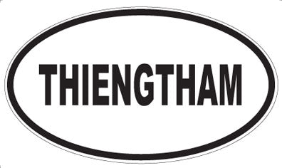 THIENGTHAM - Oval Sticker
