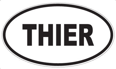 THIER - Oval Sticker