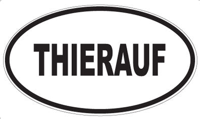 THIERAUF - Oval Sticker