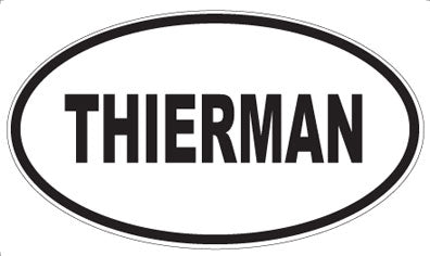 THIERMAN - Oval Sticker