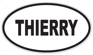 THIERRY - Oval Sticker