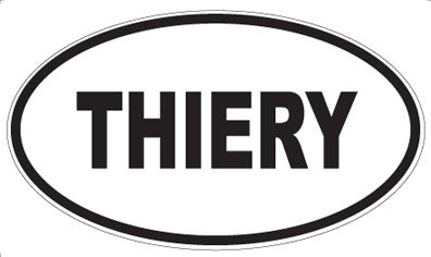 THIERY - Oval Sticker