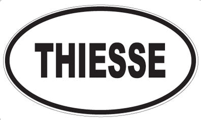 THIESSE - Oval Sticker