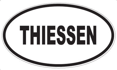 THIESSEN - Oval Sticker