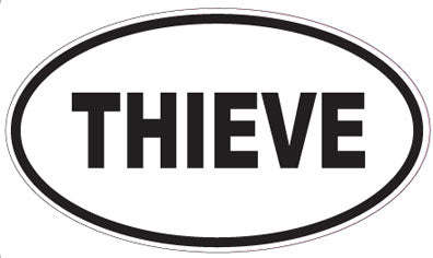 THIEVE - Oval Sticker