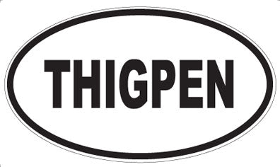 THIGPEN - Oval Sticker