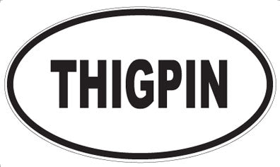 THIGPIN - Oval Sticker