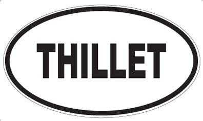 THILLET - Oval Sticker
