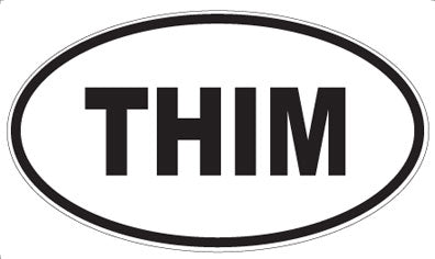 THIM - Oval Sticker