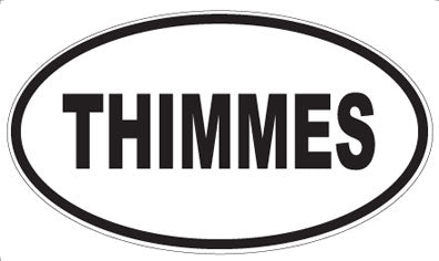 THIMMES - Oval Sticker