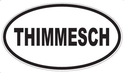 THIMMESCH - Oval Sticker