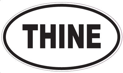 THINE - Oval Sticker