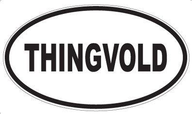 THINGVOLD - Oval Sticker