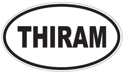 THIRAM - Oval Sticker