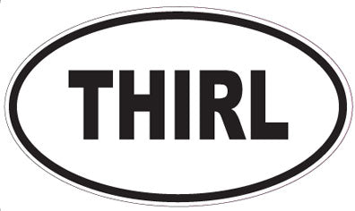 THIRL - Oval Sticker