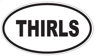 THIRLS - Oval Sticker