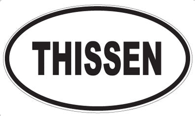 THISSEN - Oval Sticker
