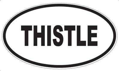 THISTLE - Oval Sticker