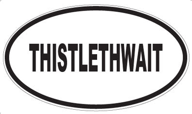 THISTLETHWAIT - Oval Sticker