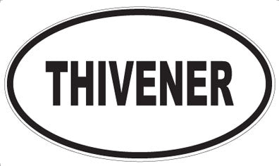 THIVENER - Oval Sticker