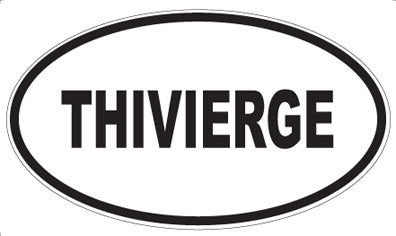 THIVIERGE - Oval Sticker