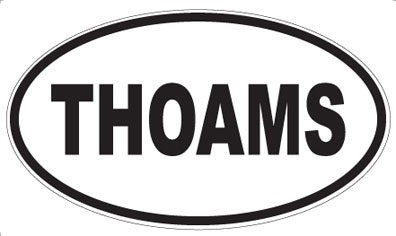 THOAMS - Oval Sticker
