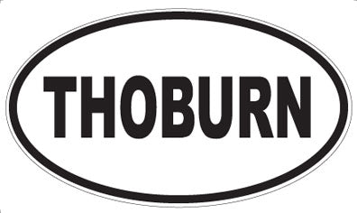 THOBURN - Oval Sticker