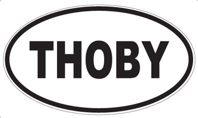 THOBY - Oval Sticker