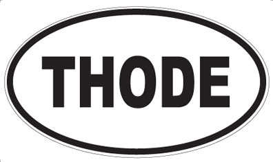 THODE - Oval Sticker
