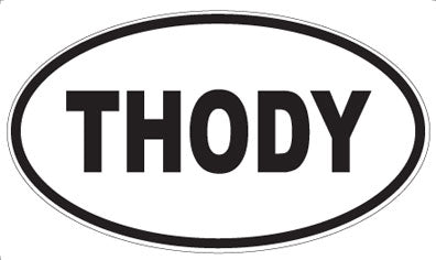 THODY - Oval Sticker