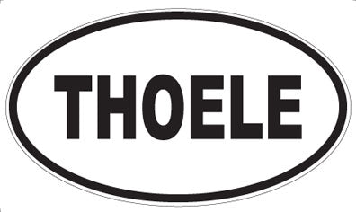 THOELE - Oval Sticker