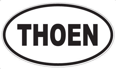 THOEN - Oval Sticker
