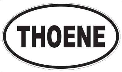THOENE - Oval Sticker