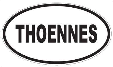 THOENNES - Oval Sticker