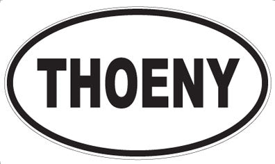 THOENY - Oval Sticker