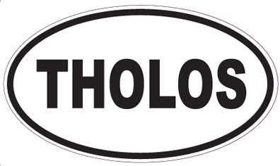 THOLOS - Oval Sticker