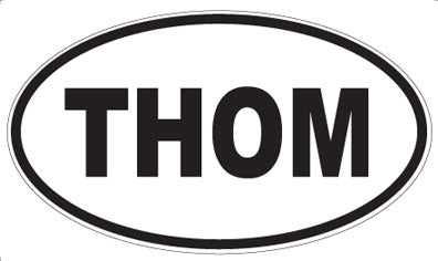 THOM - Oval Sticker