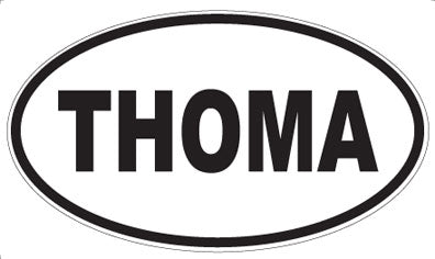 THOMA - Oval Sticker