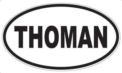 THOMAN - Oval Sticker