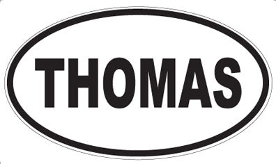THOMAS - Oval Sticker