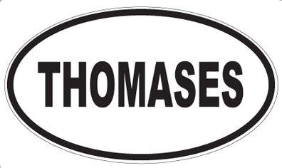 THOMASES - Oval Sticker