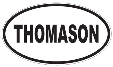 THOMASON - Oval Sticker