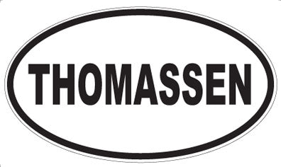 THOMASSEN - Oval Sticker