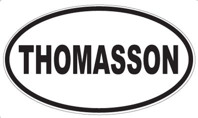 THOMASSON - Oval Sticker
