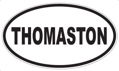 THOMASTON - Oval Sticker