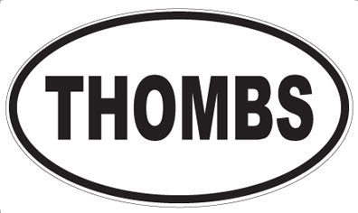 THOMBS - Oval Sticker