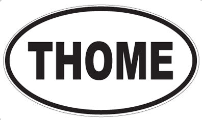 THOME - Oval Sticker
