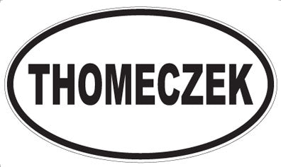 THOMECZEK - Oval Sticker